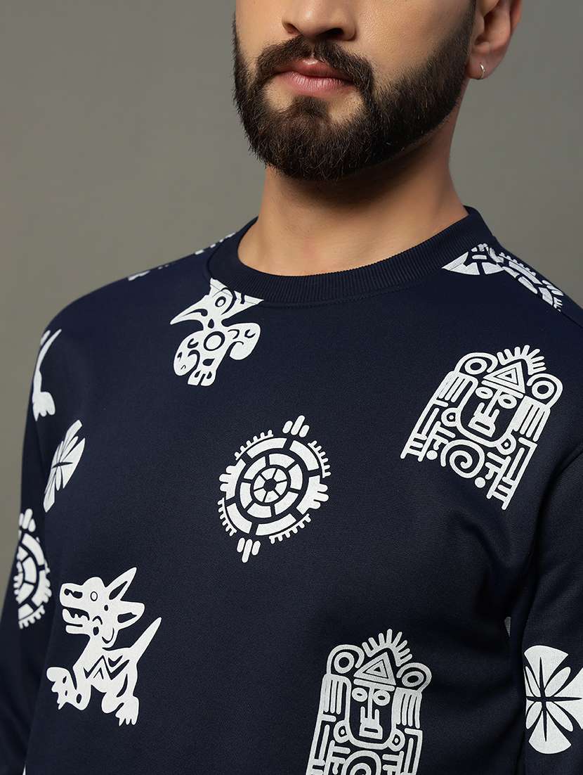 men long sleeve printed sweatshirt - 21662915 -  Standard Image - 4