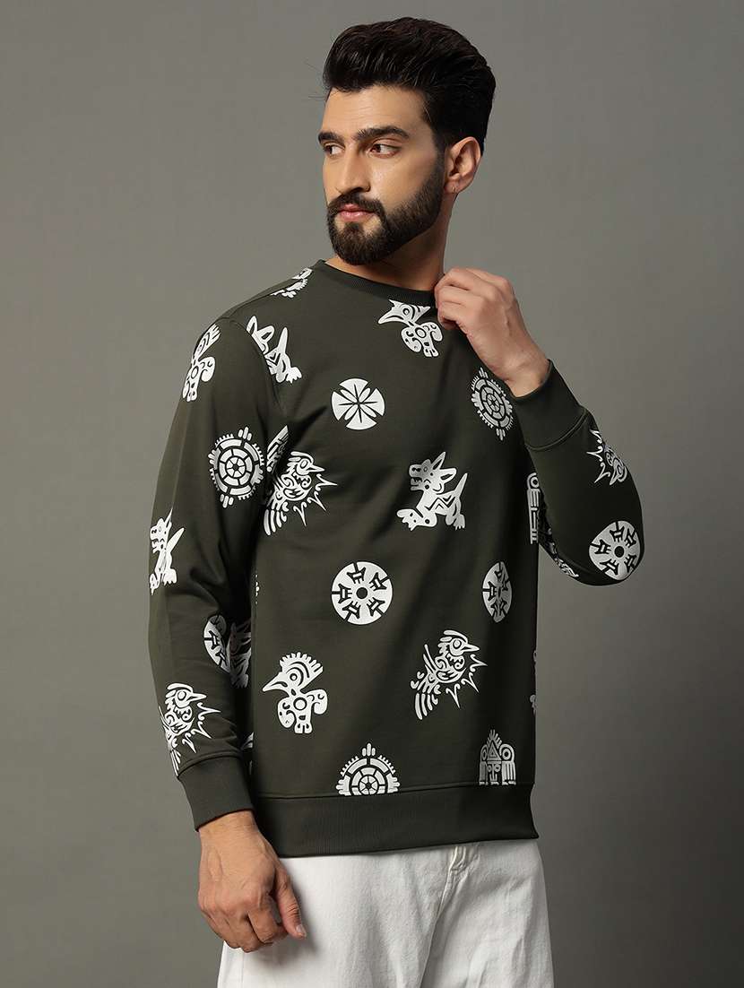 men long sleeves printed sweatshirt - 21662916 -  Standard Image - 1