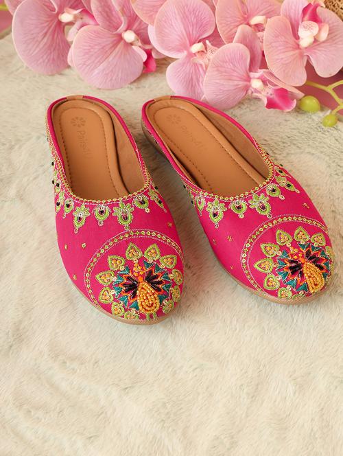 women embroidered slip on mules - 21662954 -  Standard Image - 0