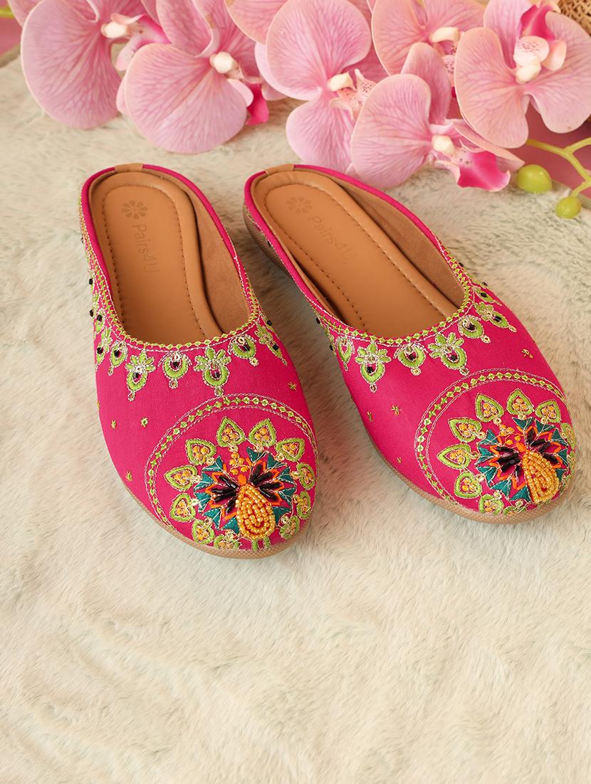 women embroidered slip on mules - 21662954 -  Zoom Image - 0