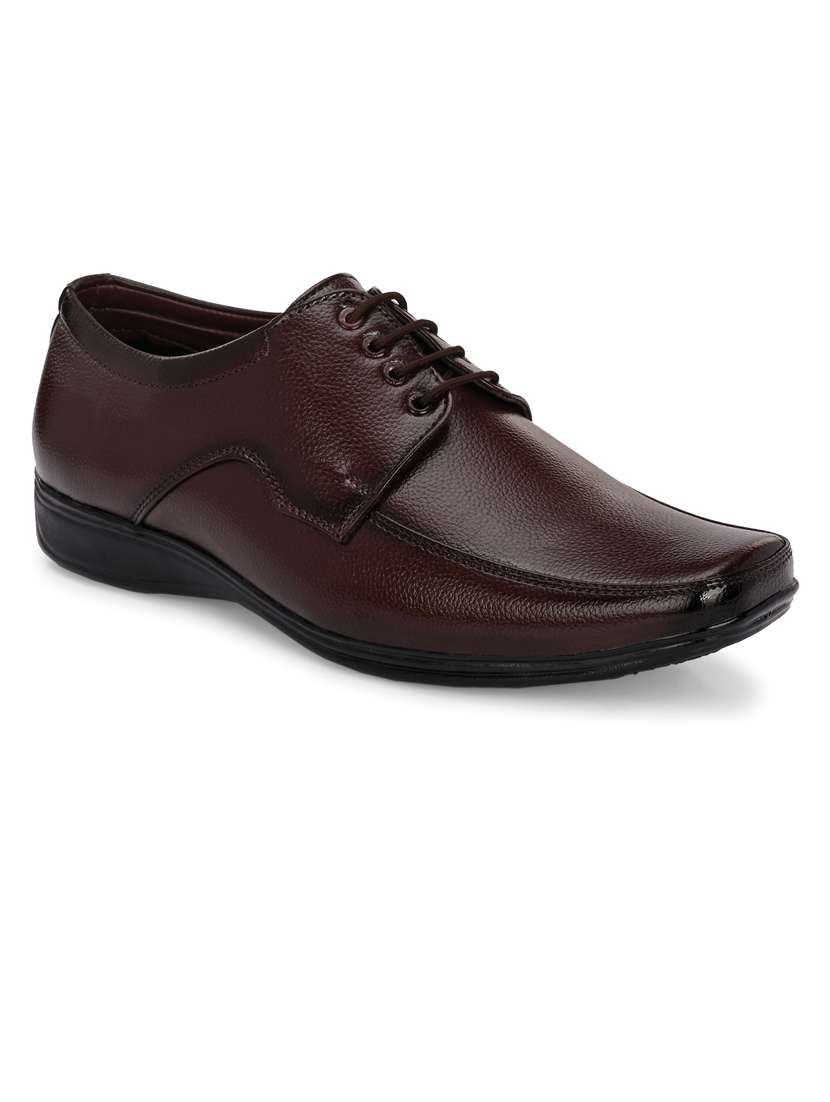 men brown lace up derby formal shoes - 21662986 -  Standard Image - 1
