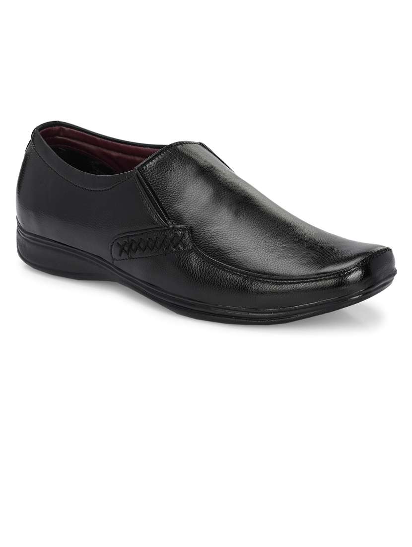 men black slip on formal shoes - 21662997 -  Standard Image - 1