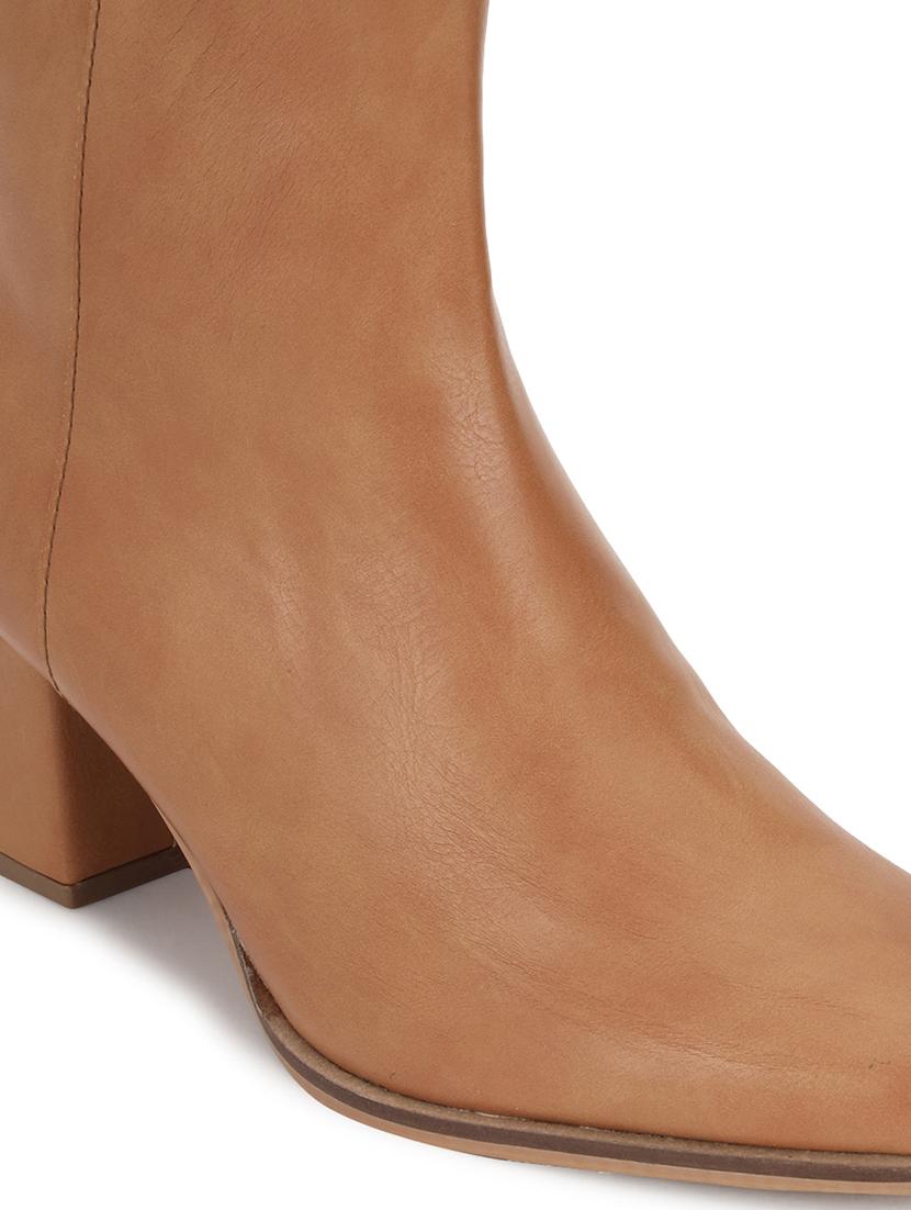 tan pu high-end-fashion stylish ankle boots - 21663412 - Standard Image - 4