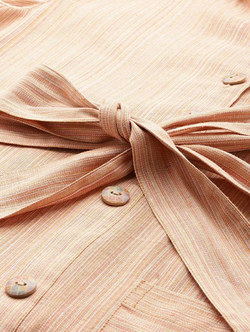 women short sleeves solid a-line dress - 21663449 -  Standard Image - 6