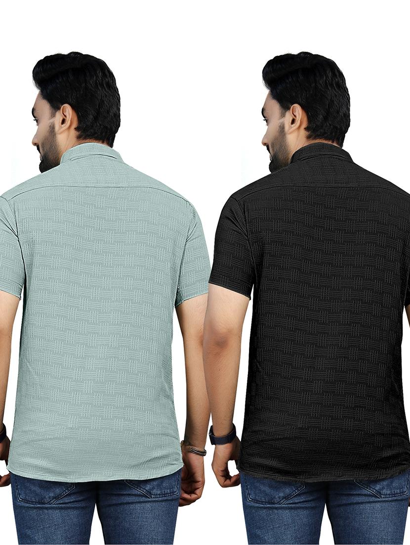 men pack of 2 printed casual shirts - 21663557 - Standard Image - 1