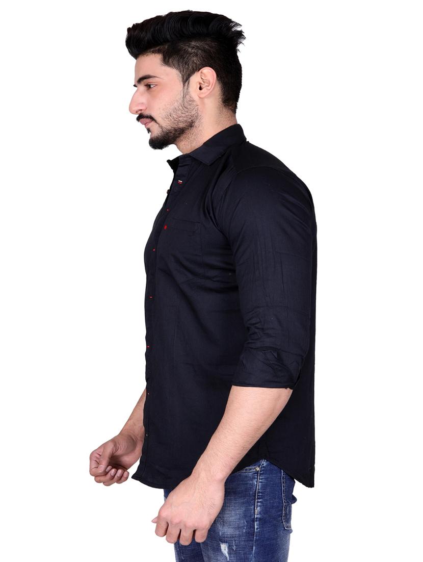 men solid long sleeve casual shirt - 21663649 -  Standard Image - 1
