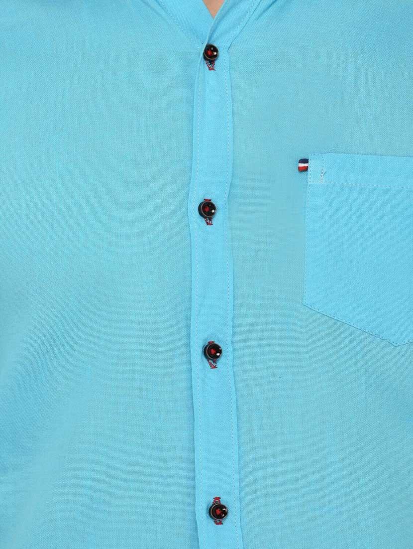 men solid long sleeve casual shirt - 21663685 - Standard Image - 4