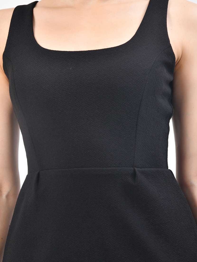 women black solid bodycon dress - 21663697 -  Standard Image - 6