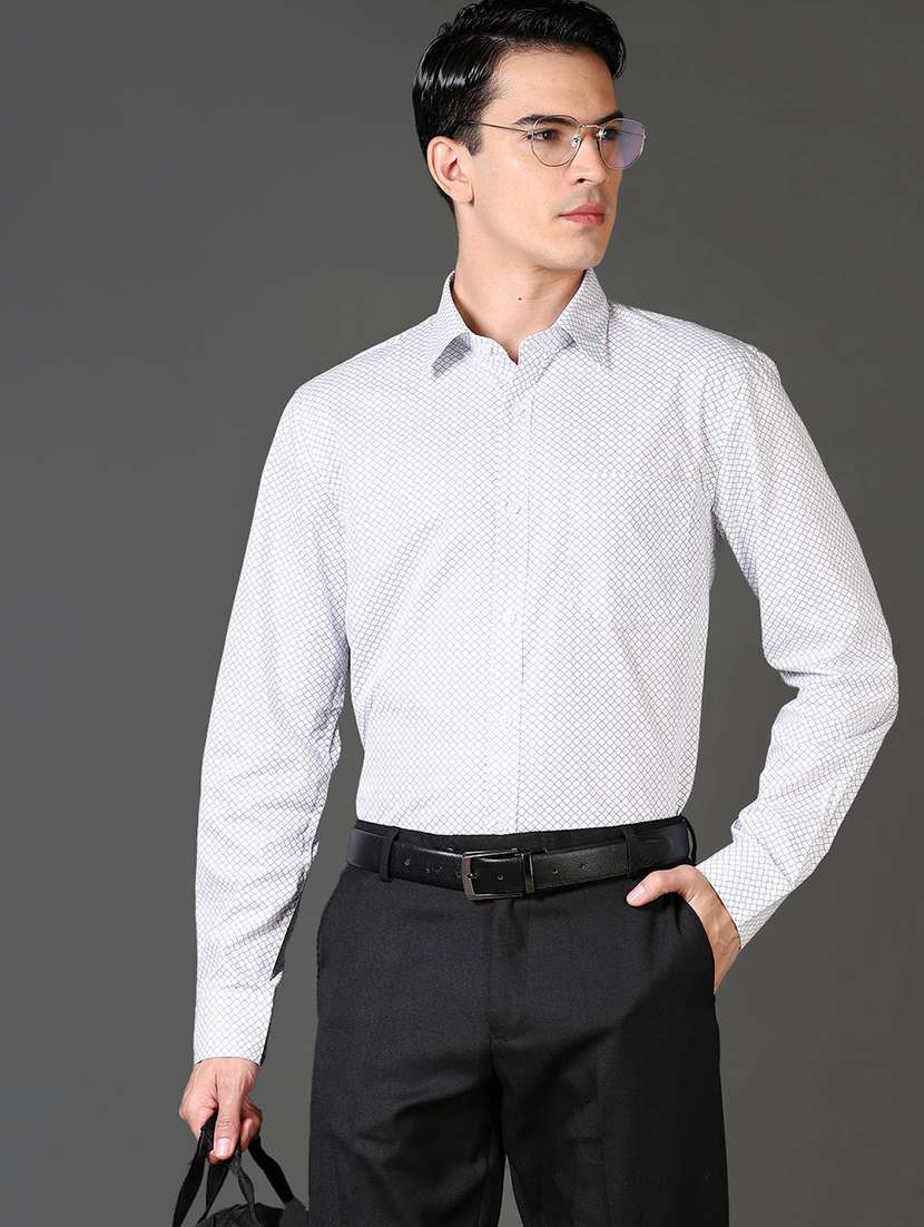 men solid long sleeve formal shirt - 21663731 -  Standard Image - 1