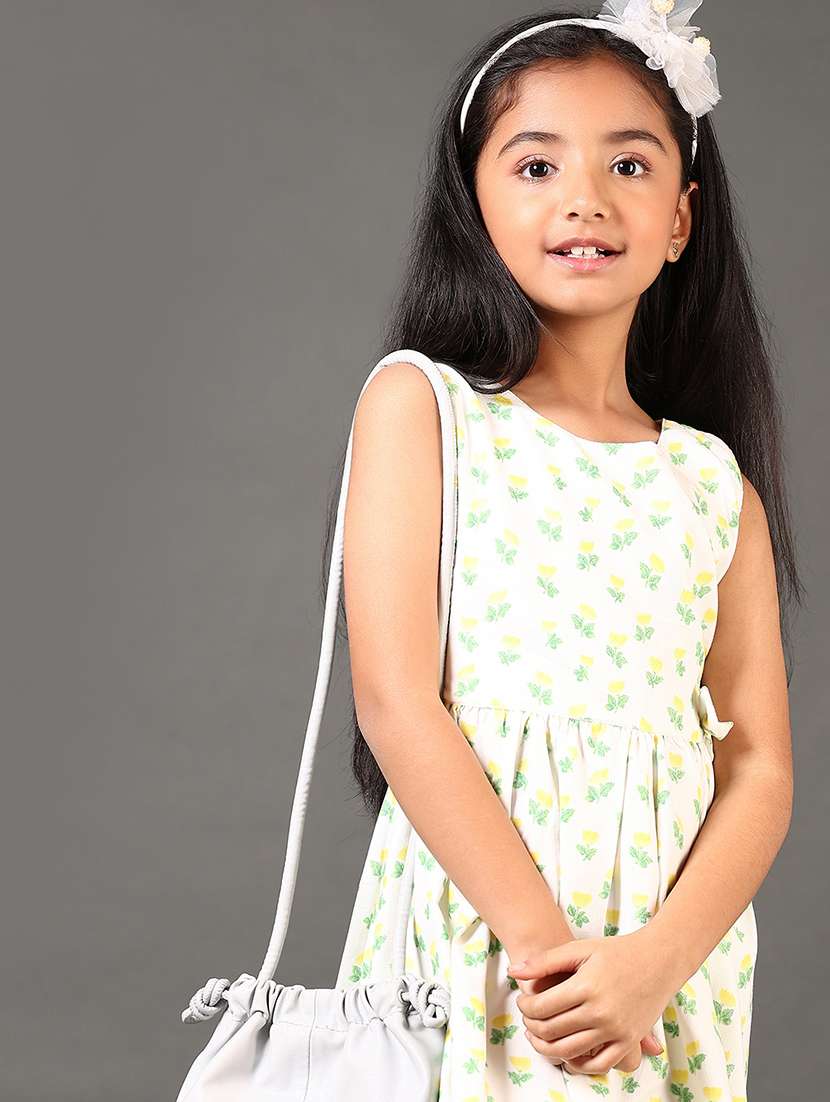 women printed sleeveless round neck frock - 21663758 -  Standard Image - 4