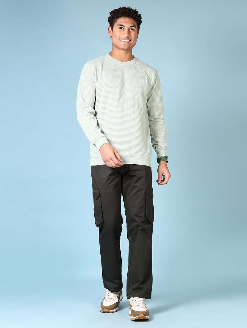 men long sleeves self design pullover - 21663759 -  Standard Image - 4