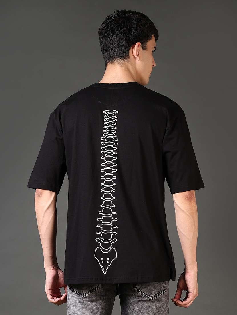 men back print short sleeve t-shirt