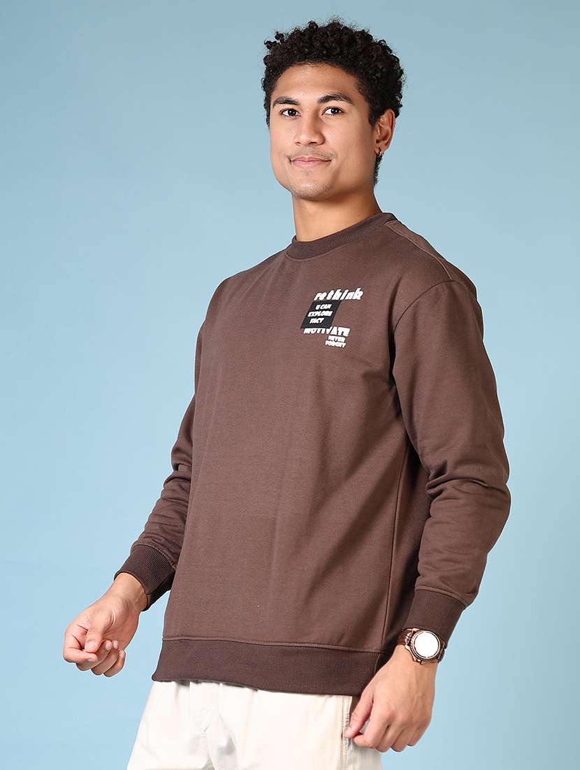 men back print long sleeve sweatshirt - 21663764 -  Standard Image - 1