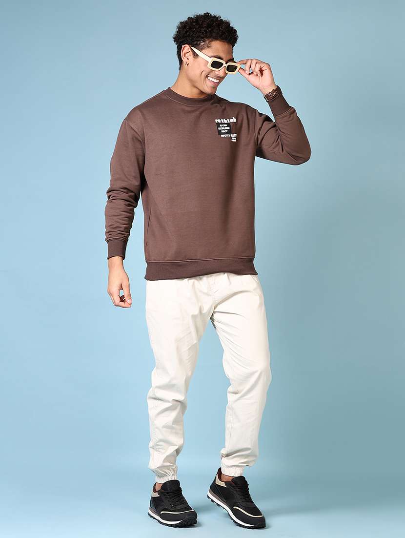 men back print long sleeve sweatshirt - 21663764 -  Standard Image - 4