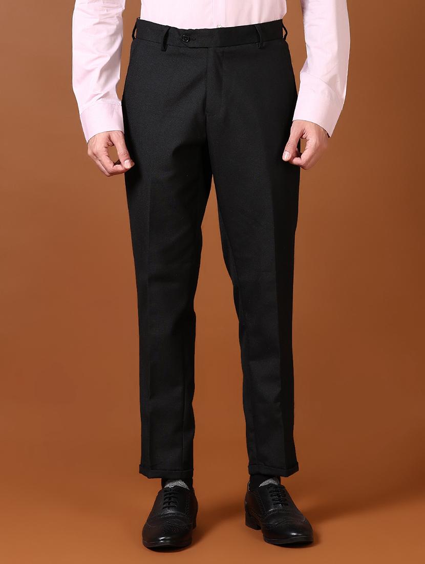 men mid rise ankle length formal trouser - 21663774 -  Zoom Image - 0