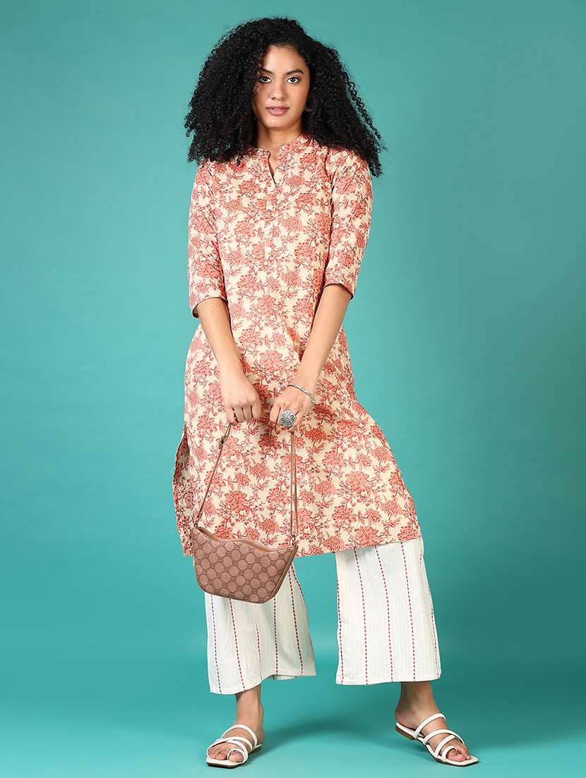 women self design straight palazzo - 21663775 - Standard Image - 4