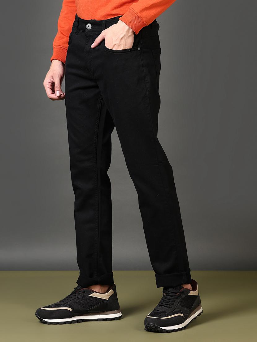 men solid mid rise full length jeans - 21663790 - Standard Image - 1