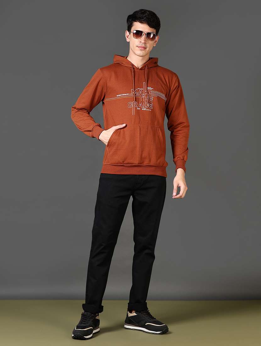 men chest print long sleeve sweatshirt - 21663796 -  Standard Image - 4
