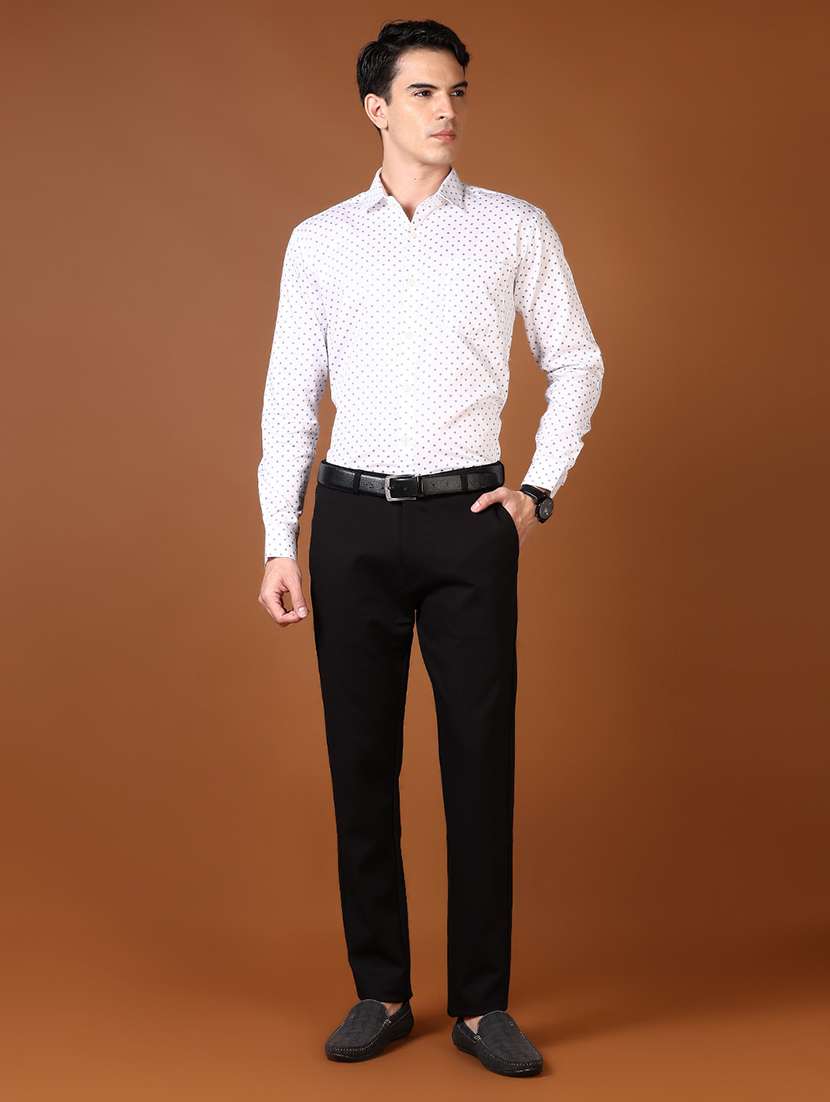 men printed long sleeve formal shirt - 21663803 - Standard Image - 4