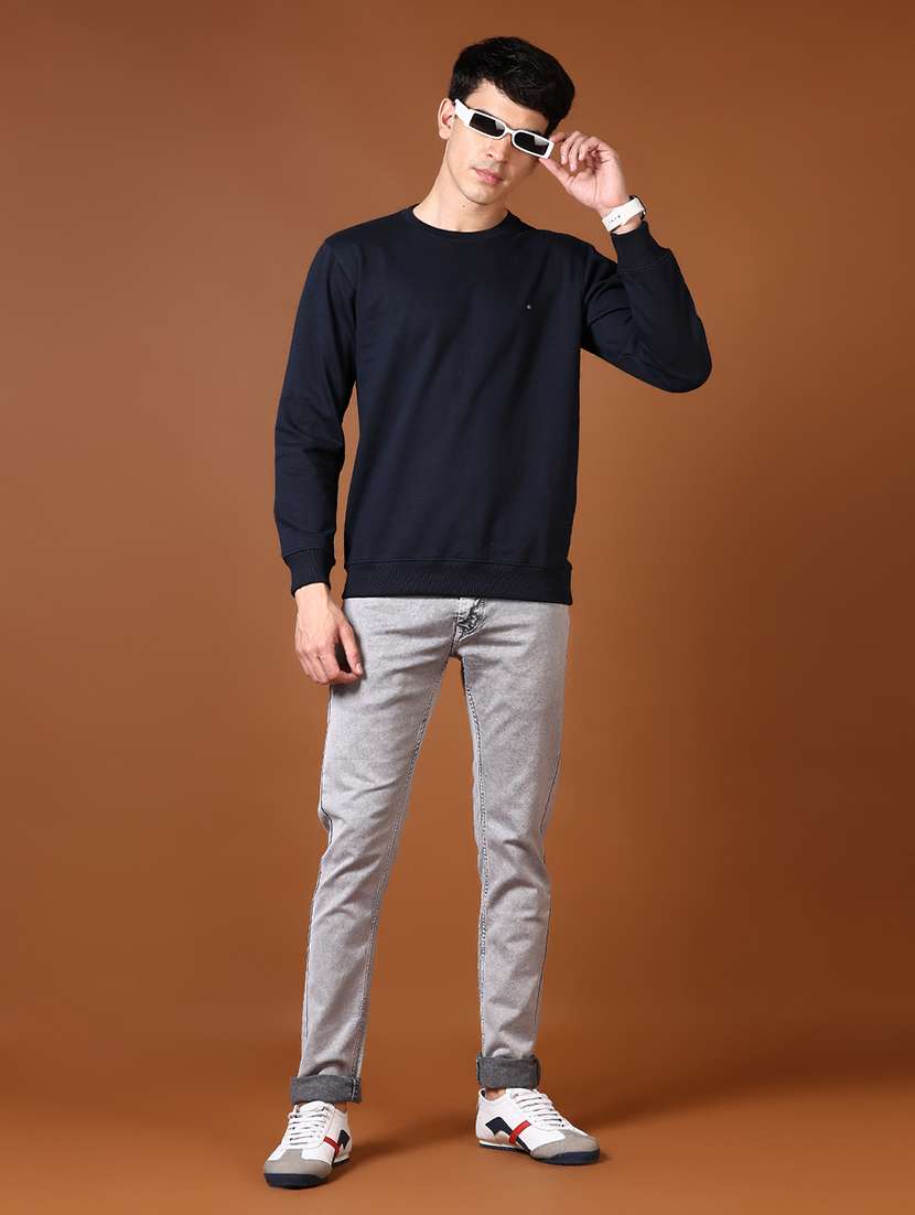 men solid mid rise full length jeans - 21663833 - Standard Image - 4