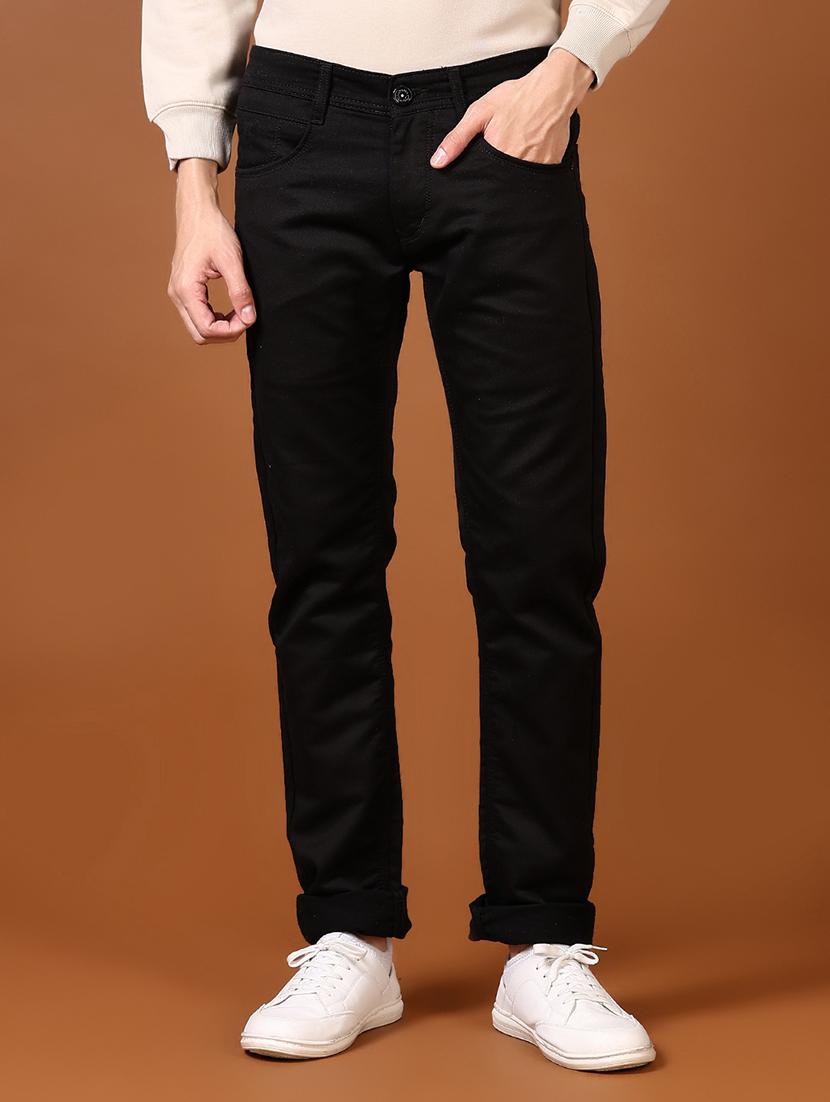 men solid mid rise full length jeans - 21663840 - Standard Image - 1