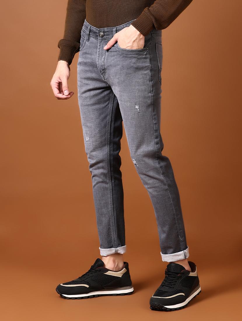 men distressed mid rise slim fit jean - 21663842 - Standard Image - 1