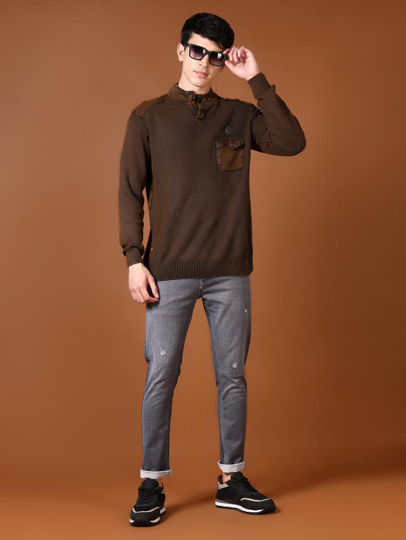 men distressed mid rise slim fit jean - 21663842 - Standard Image - 4