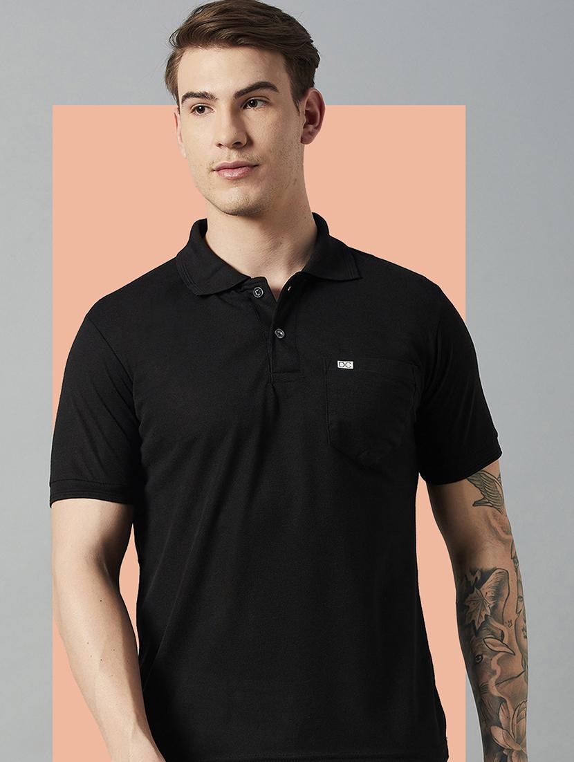 men short sleeves plain polo t-shirt - 21664129 - Standard Image - 1