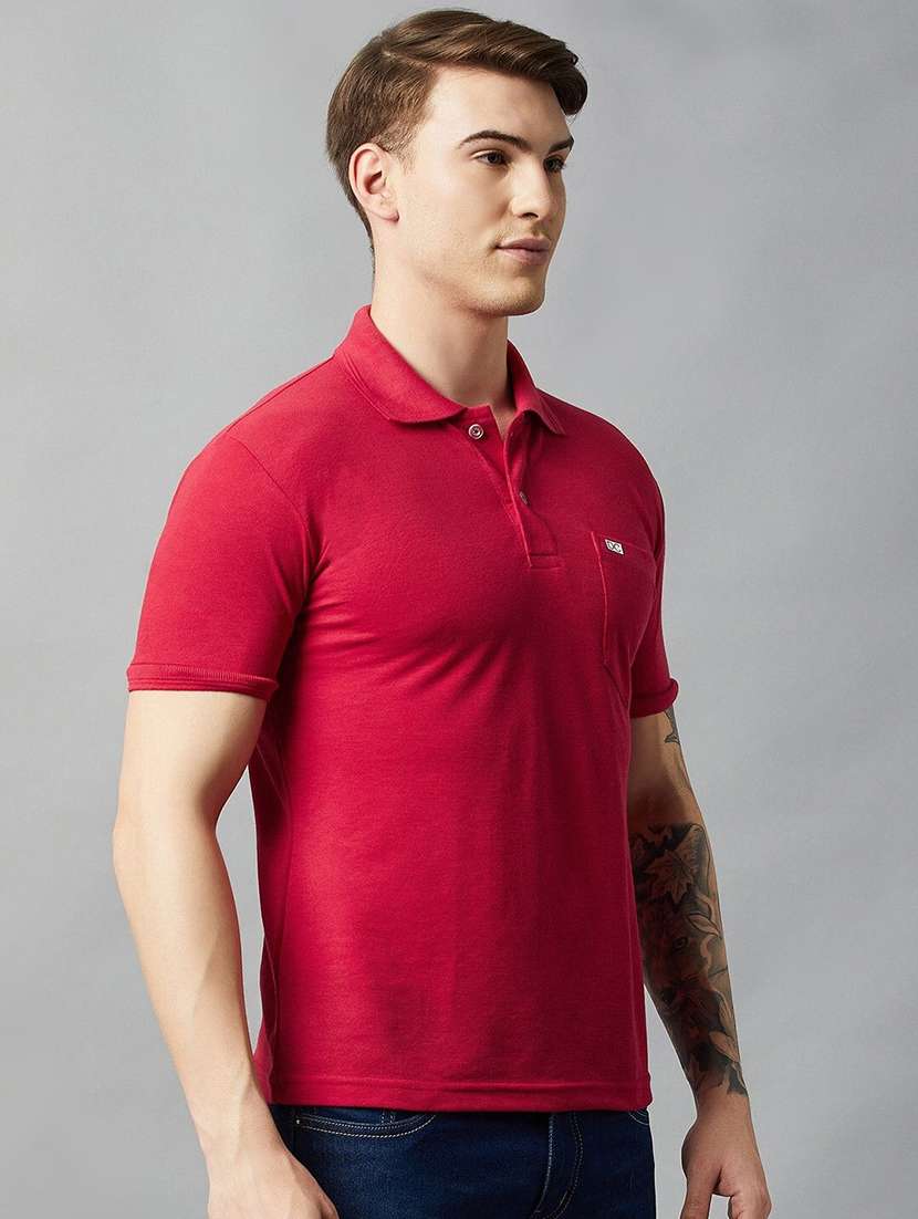 men short sleeves plain polo t-shirt - 21664136 -  Standard Image - 1