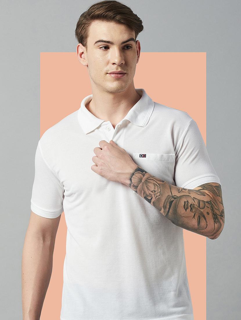 men short sleeves plain polo t-shirt - 21664140 - Standard Image - 1
