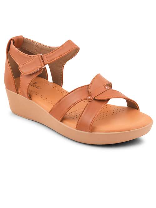 women solid ankle strap wedge - 21664351 -  Standard Image - 0