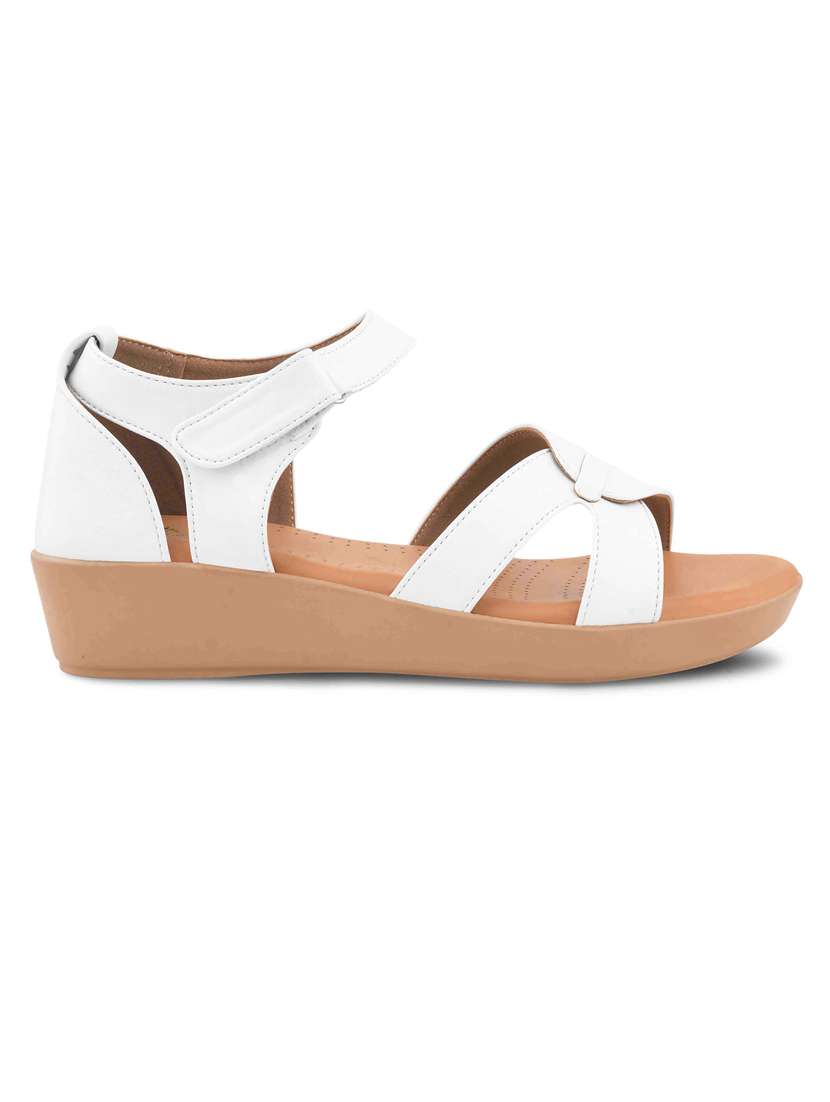 women solid ankle strap wedge - 21664352 -  Standard Image - 1