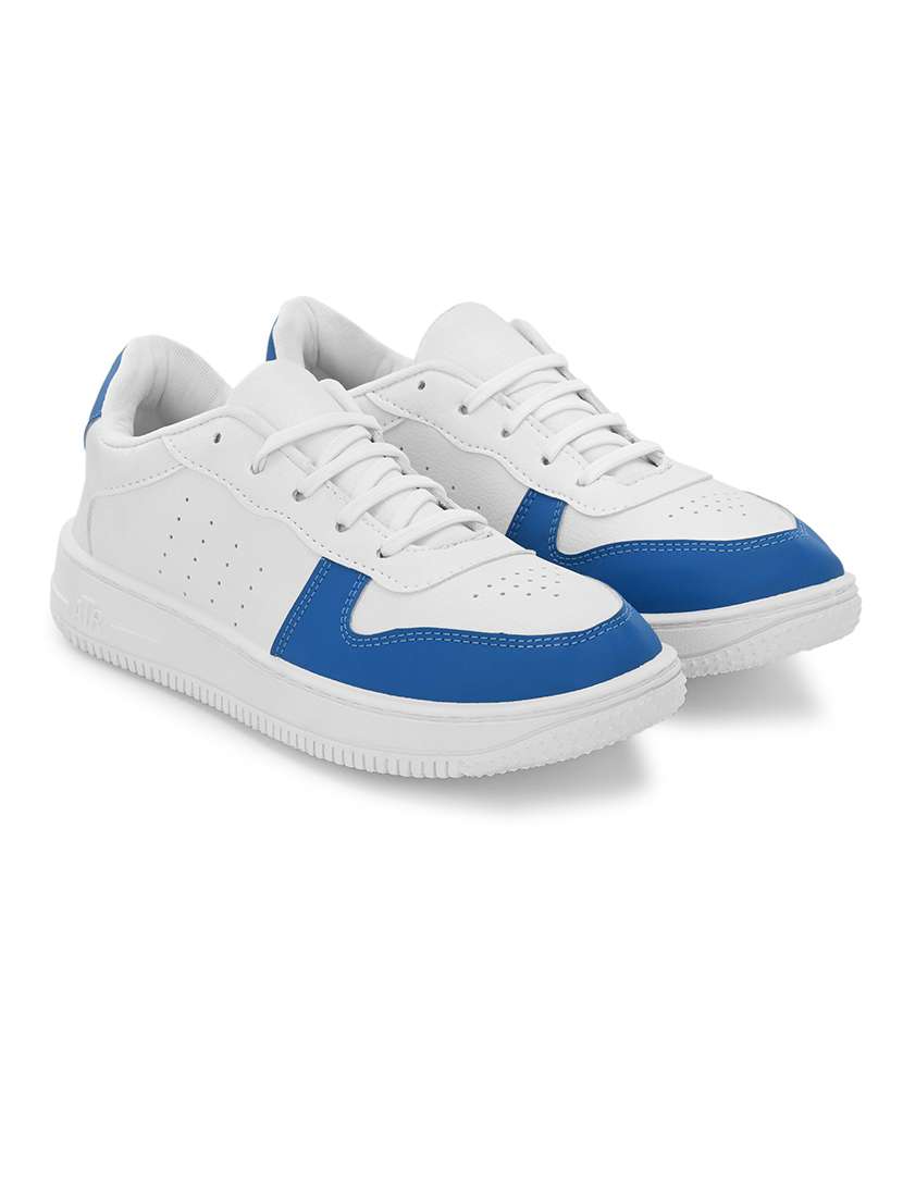 men blue lace up sneakers - 21664431 -  Standard Image - 1