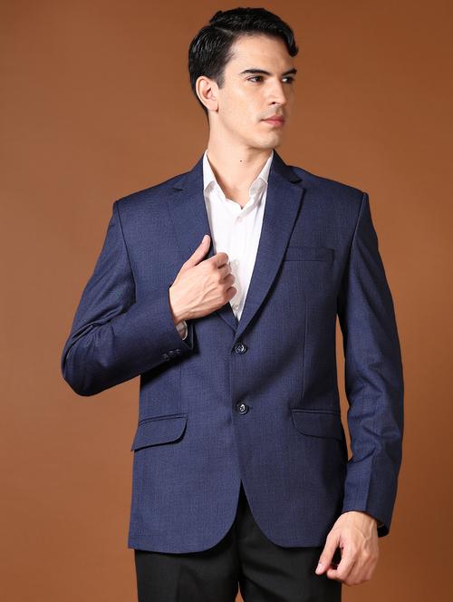 men long sleeves solid single breasted formal blazer - 21664516 - Standard Image - 0