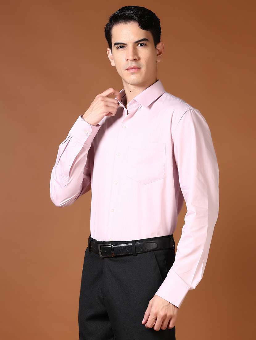 men solid long sleeve formal shirt - 21664518 - Standard Image - 1