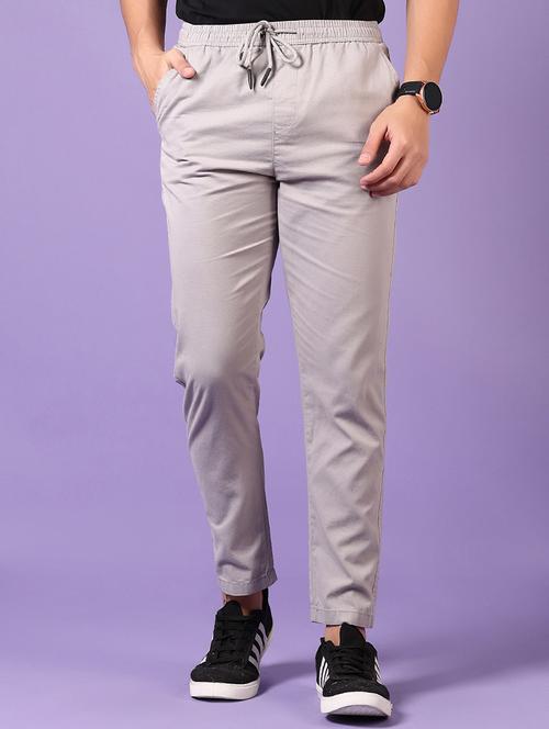 men solid full length track pant - 21664538 -  Standard Image - 0