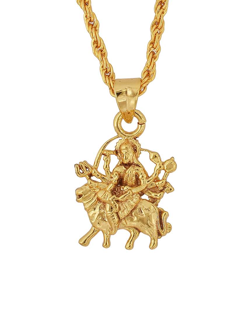 men sacred idol pendant with chain - 21664877 -  Standard Image - 1