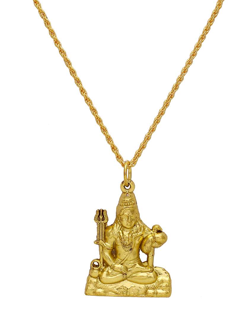 men sacred idol pendant with chain - 21664897 -  Standard Image - 1