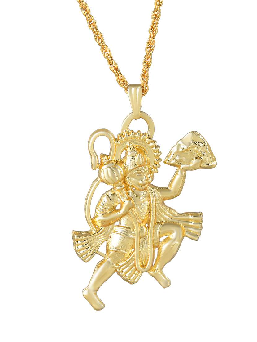 men sacred idol pendant with chain - 21664907 -  Standard Image - 1