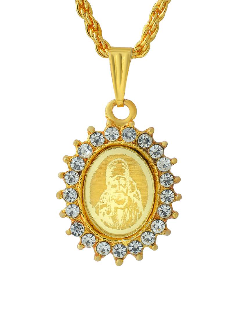 men sacred idol pendant with chain - 21664916 -  Standard Image - 1