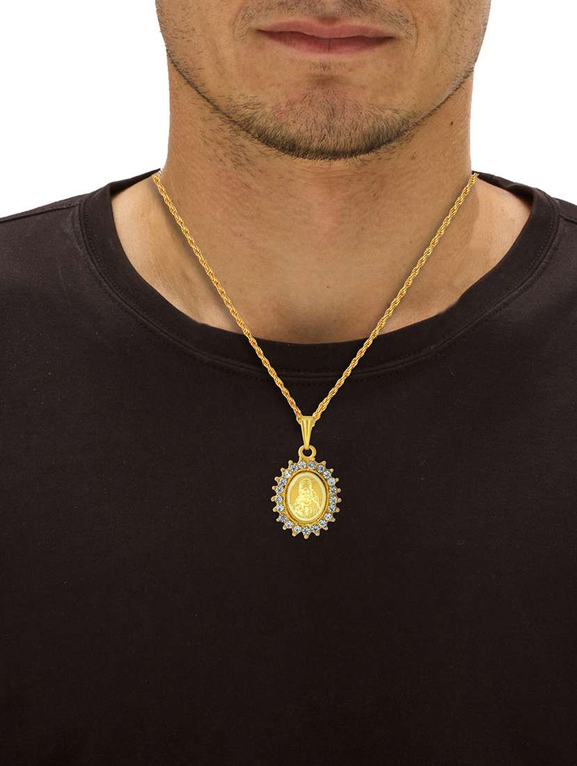 men sacred idol pendant with chain - 21664916 -  Standard Image - 4
