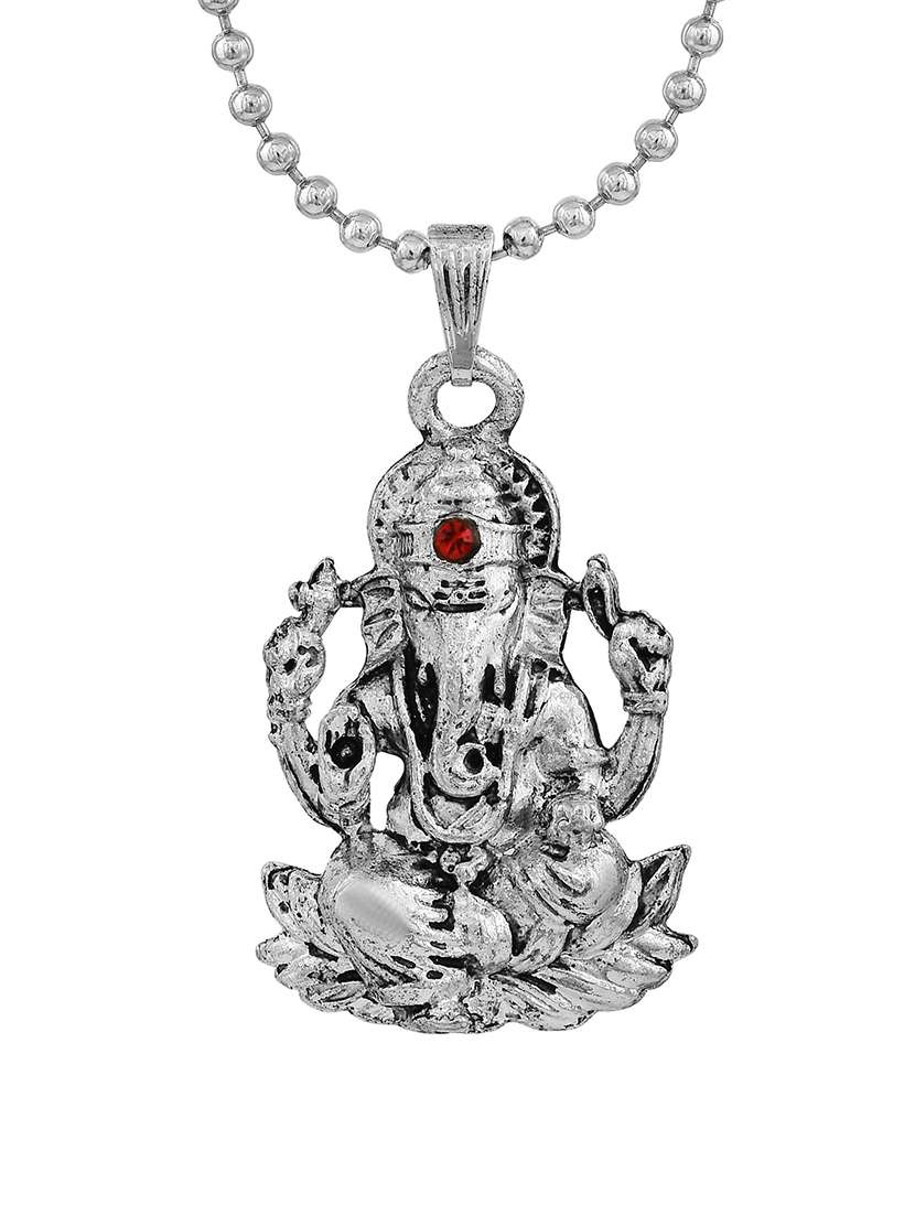 men sacred idol pendant with chain - 21664917 -  Standard Image - 1