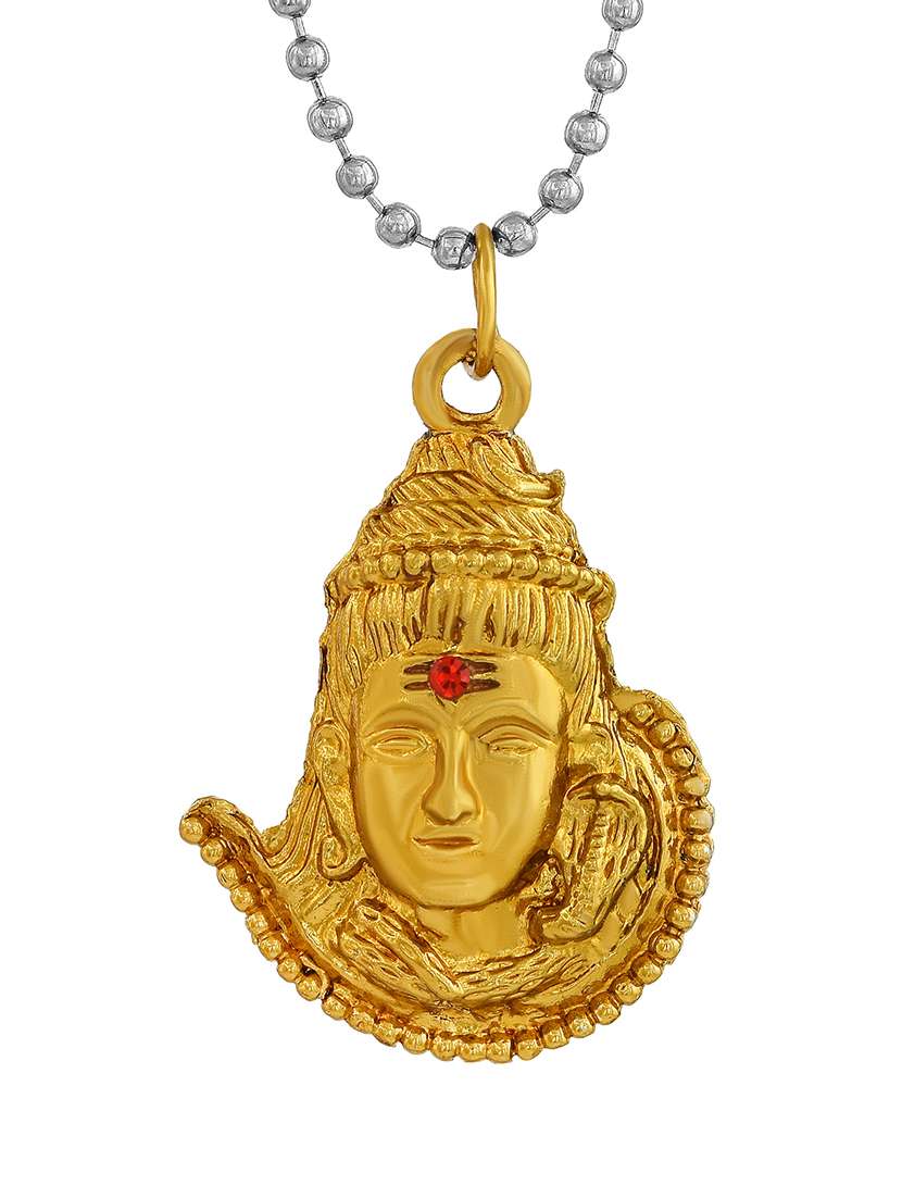 men sacred idol pendant with chain - 21664918 -  Standard Image - 1