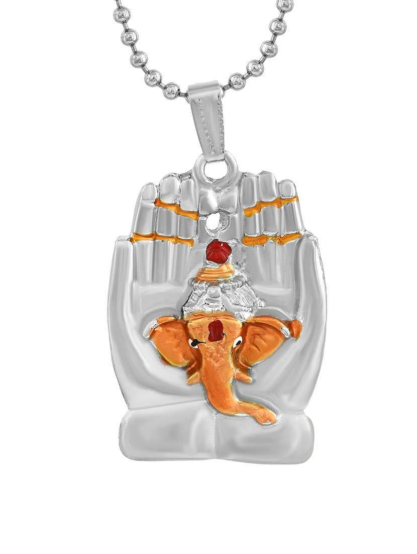 men sacred idol pendant with chain - 21664919 -  Standard Image - 1