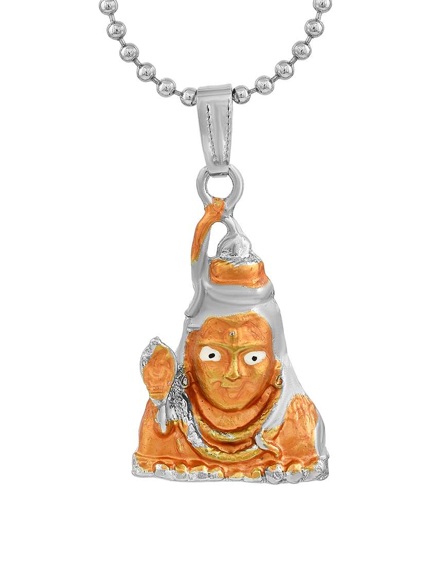 men sacred idol pendant with chain - 21664923 -  Standard Image - 1