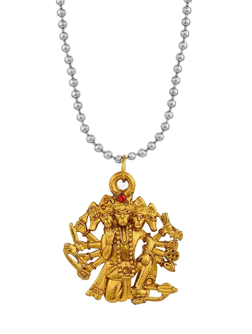 men sacred idol pendant with chain - 21664925 -  Standard Image - 1