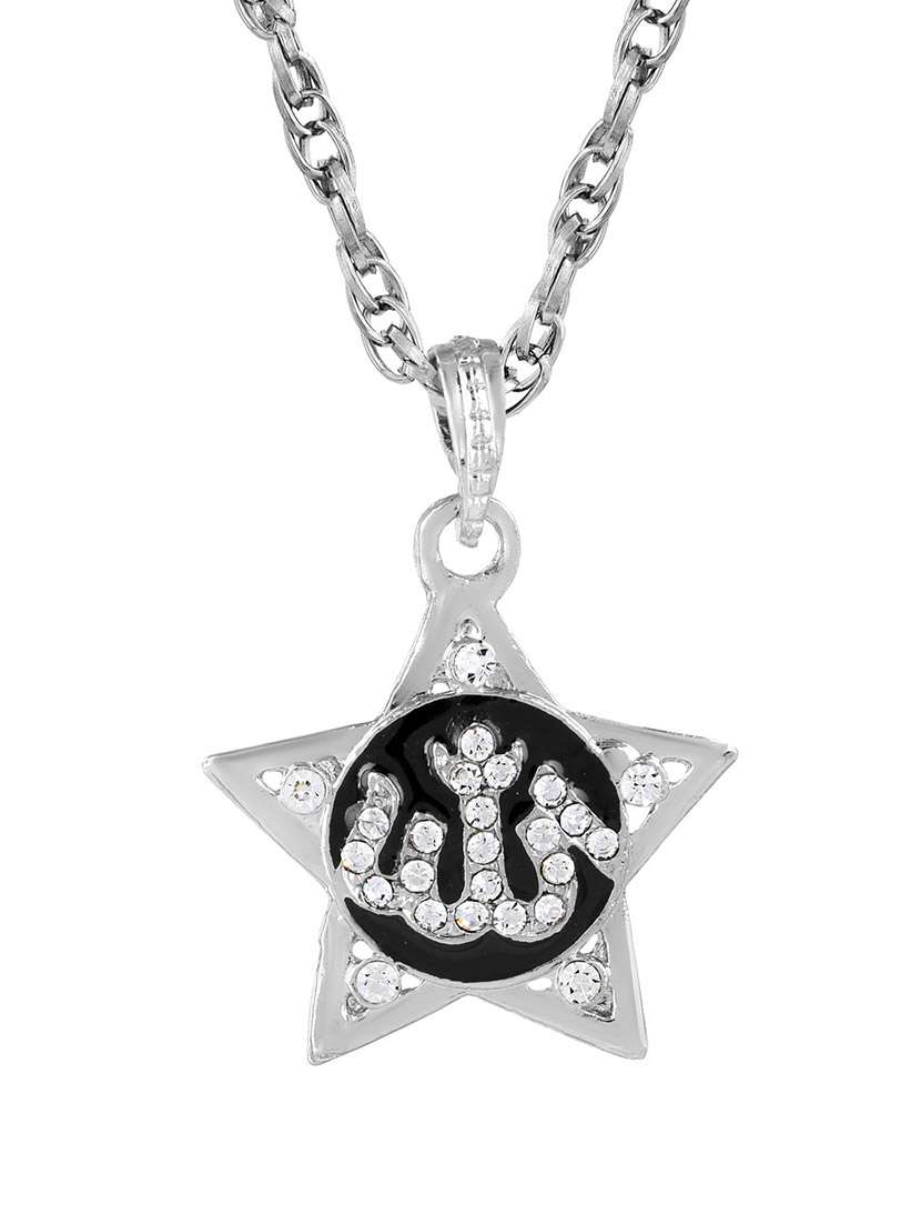 men sacred religious pendant with chain - 21664940 -  Standard Image - 1