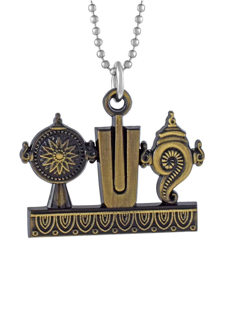 men sacred religious pendant with chain - 21664958 -  Standard Image - 1