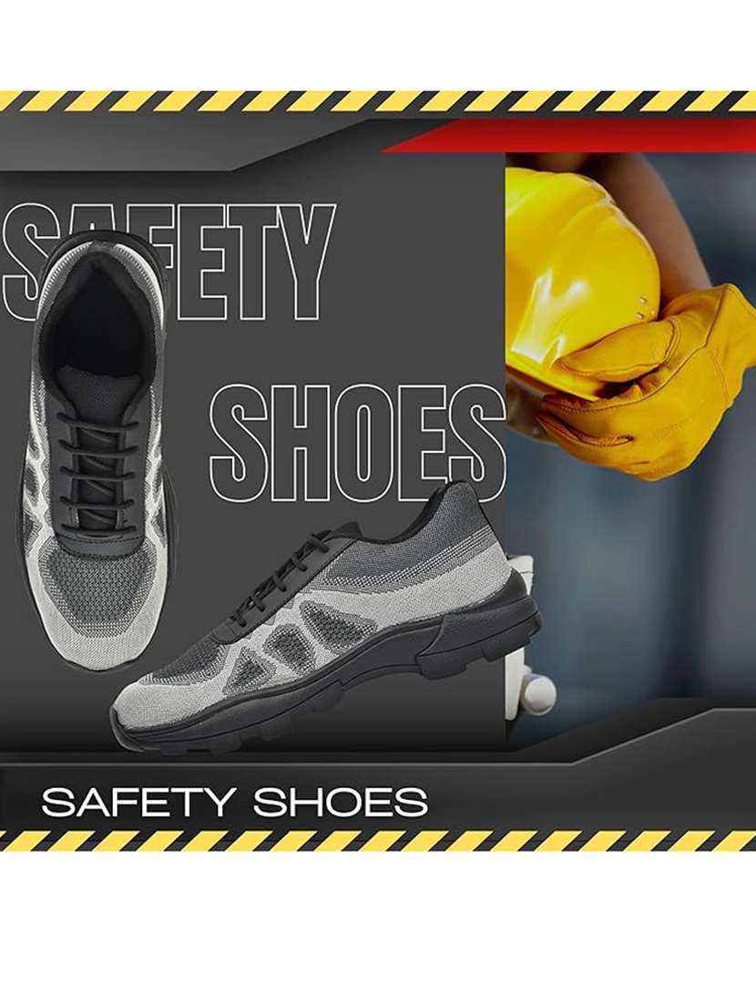 men grey lace up sport shoes - 21664995 -  Standard Image - 4