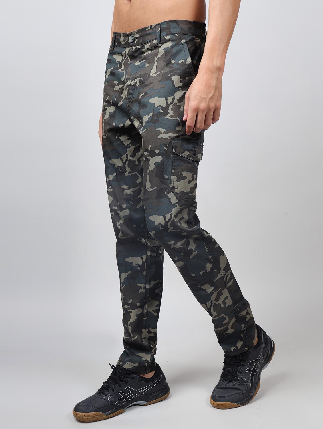 men mid rise camouflage printed cargo - 21664997 - Standard Image - 1